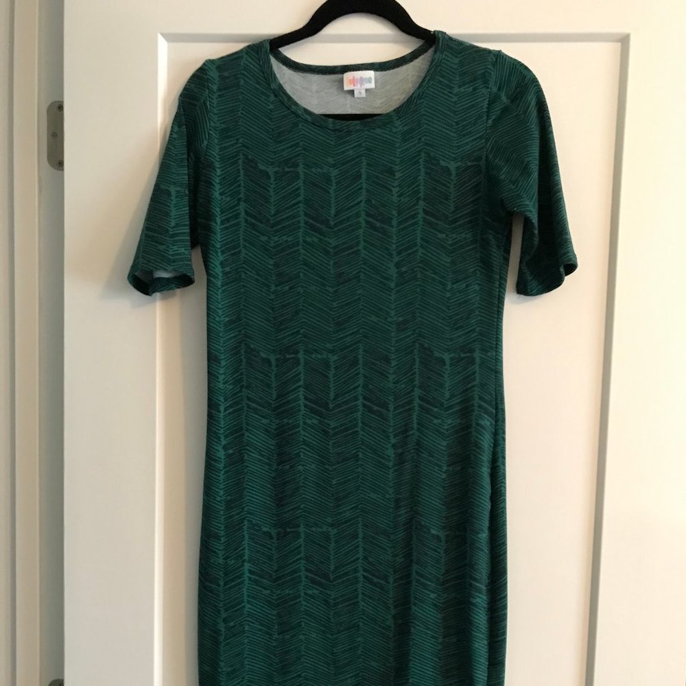 LuLaRoe Small Julia Dress - Green